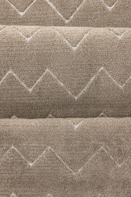 Venture Home Fia Matta – Brun med Zick-Zack Mönster