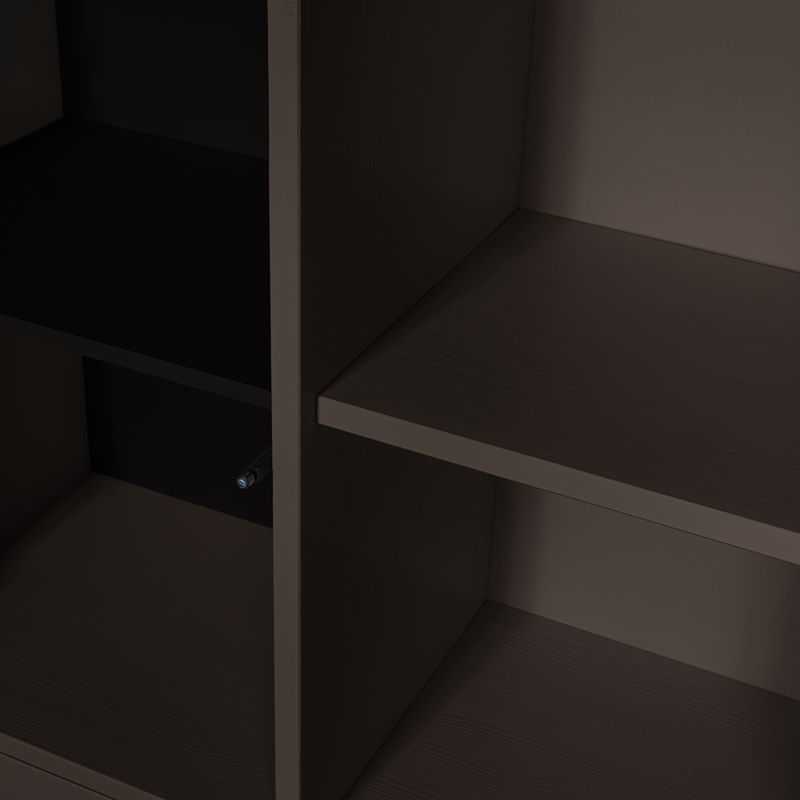 WOOOD Merel Förvaringsskåp i Furu, Mellanbrun