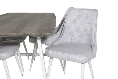 Venture Home Matgrupp Inca med stolarna Velvet Deluxe