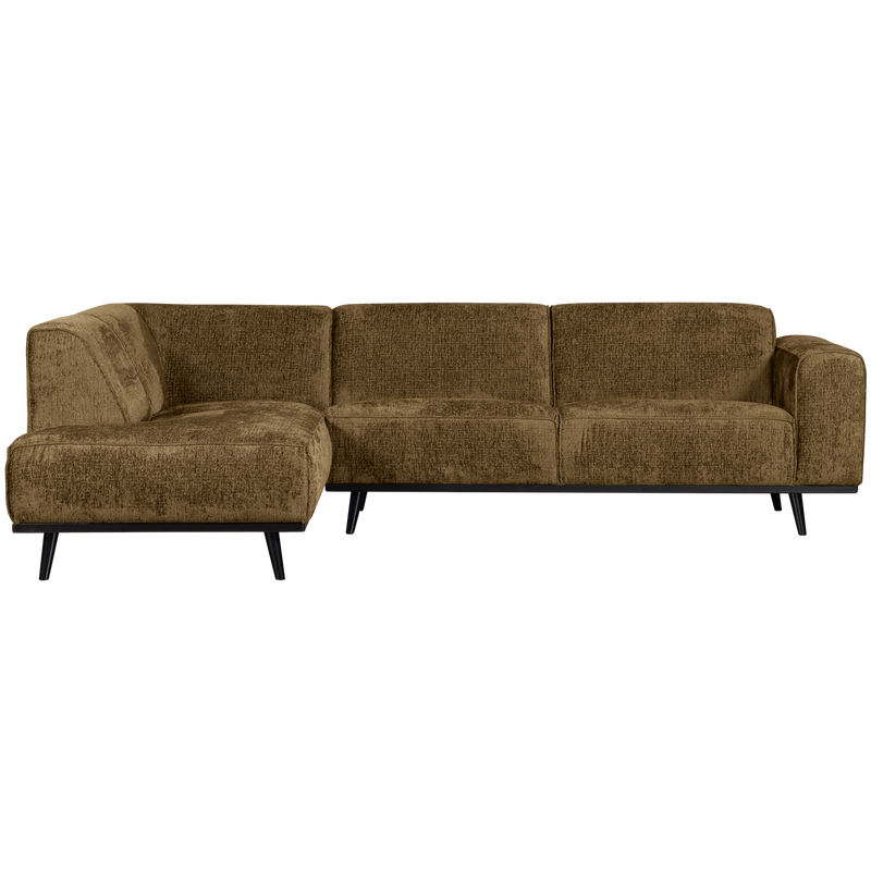 WOOOD Statement Hörnsoffa Vänster Sammet Mässing