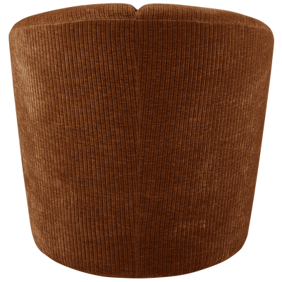 WOOOD Mojo Svängbar Fåtölj i Ribbat Remy-tyg Rostbrun