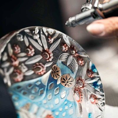 Målerås Uggla, liten - Handgjord Kristallskulptur