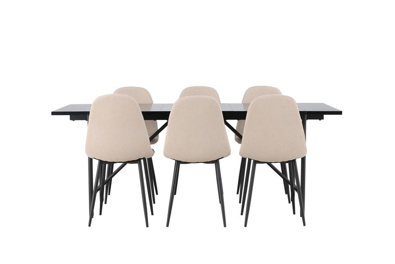 Venture Home Matgrupp Astrid med Stolar Polar