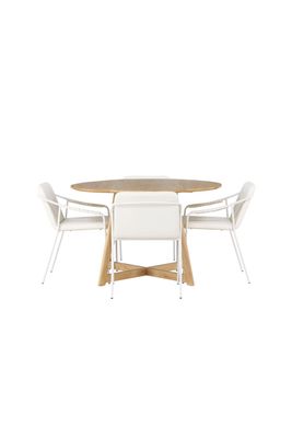 Venture Home Matgrupp Yadikon med stolarna Tvist