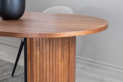 Venture Home Bianca Ovalt Matbord 200 x 90 Valnöt