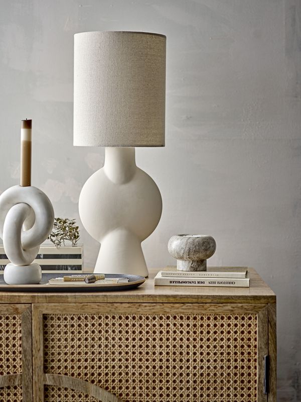 Bloomingville Sergio bordslampa, natur, stengods