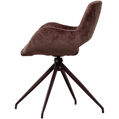 WOOOD Eliva Matstol i Lila Strukturvelvet - Set om 2