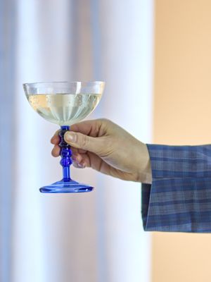 Bloomingville Noemi Cocktail Glas, Blå, Glas - 6-pack