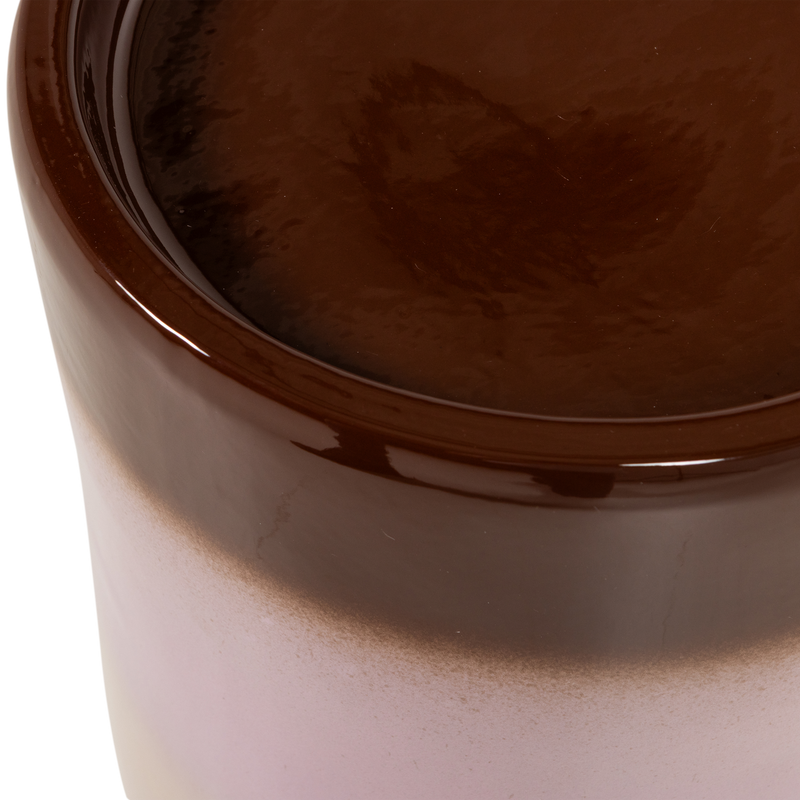 WOOOD Ollo Dekorativt Sidobord i Keramik - Rosa/Brun