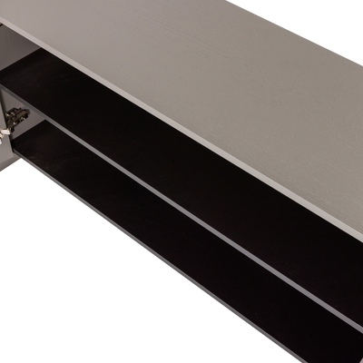 WOOOD BROCK TV-bänk 200 cm Askfanér Varmgrå [FSC]