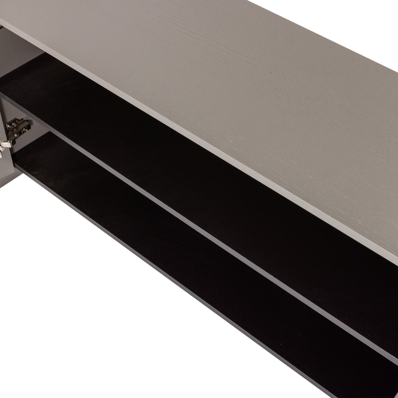 WOOOD BROCK TV-bänk 200 cm Askfanér Varmgrå [FSC]