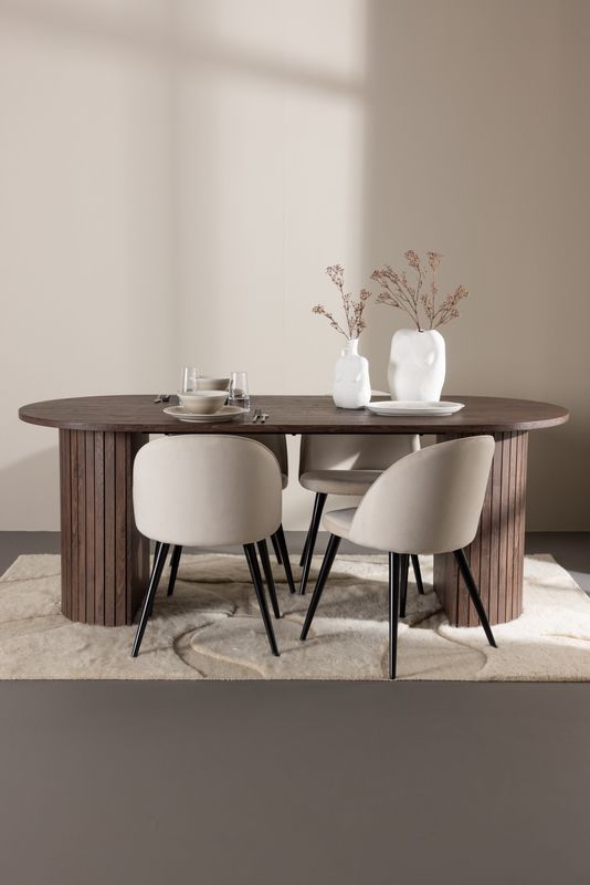 Venture Home Härön Matbord med Velvet Matstol