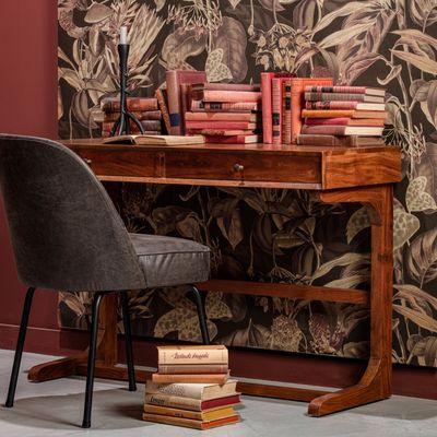 WOOOD VOGUE Matstol i Eco-läder - Svart 2 st