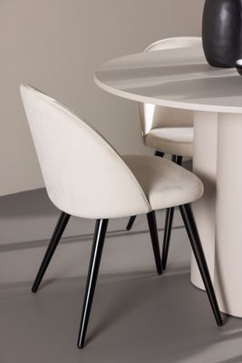 Venture Home Olivia Matbord med Velvet Matstol