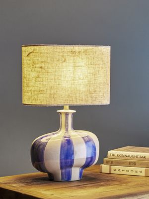 Bloomingville Alida Bordslampa, Flerfärgad, Stengods, L33xH46xW19 cm