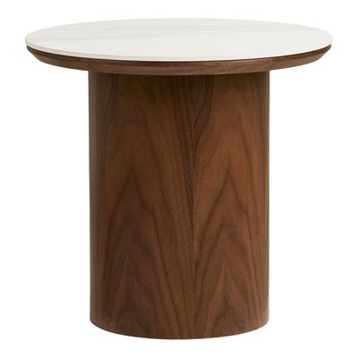 House Nordic Noli Sidobord Vit / Mörkbrun