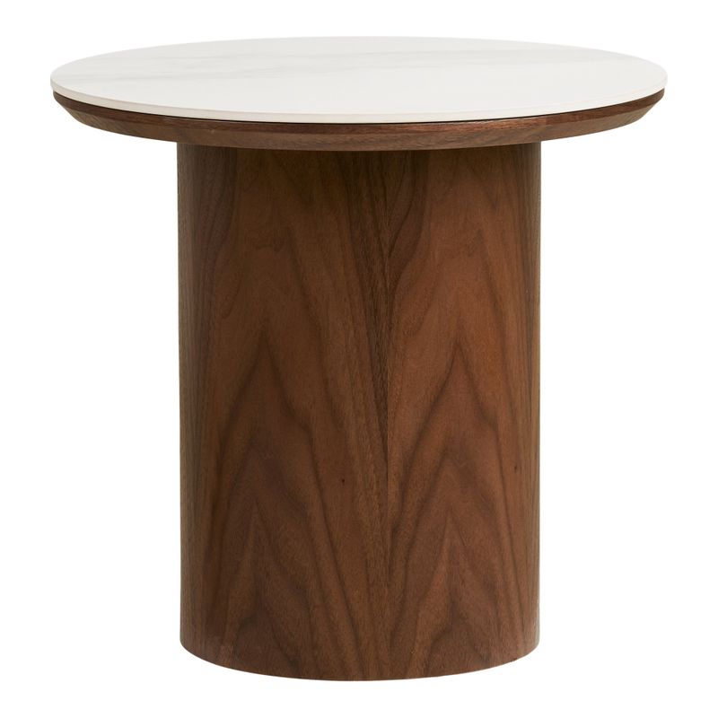 House Nordic Noli Sidobord Vit / Mörkbrun
