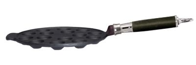 Ronneby Bruk, Poffertjespanna Gjutjärn 25 cm - 15 Urtag & Rostfritt Handtag