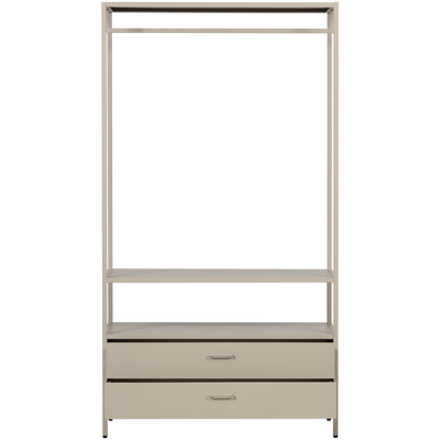 WOOOD Ferris Öppen Klädskåp 100 cm Metall Sand