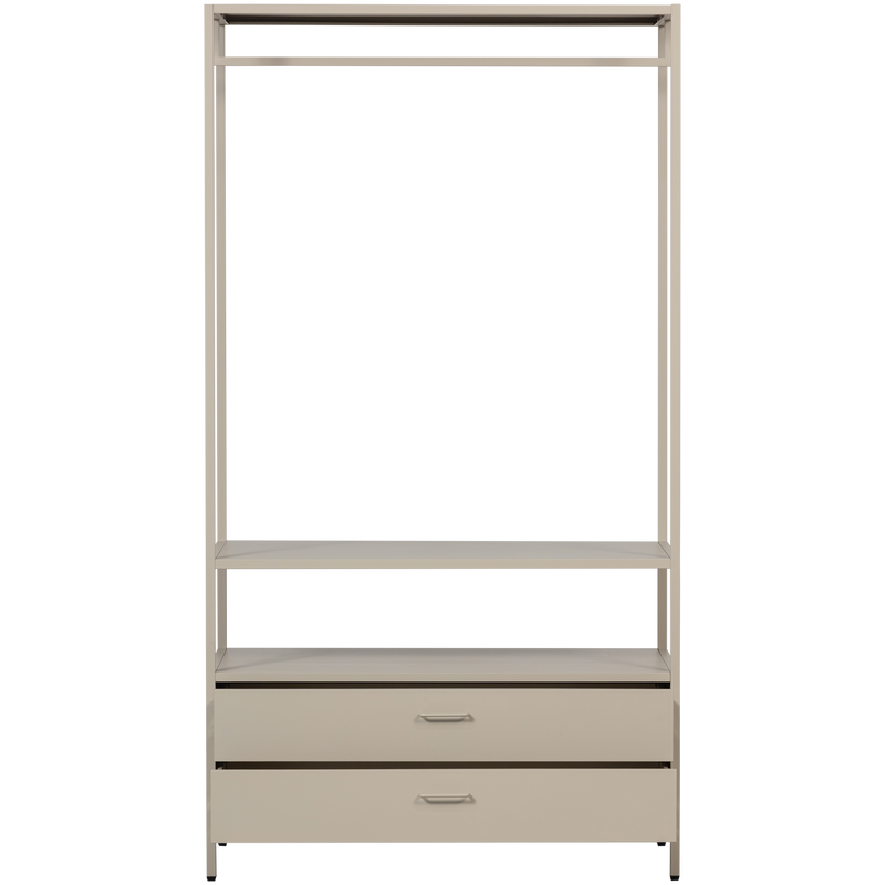 WOOOD Ferris Öppen Klädskåp 100 cm Metall Sand