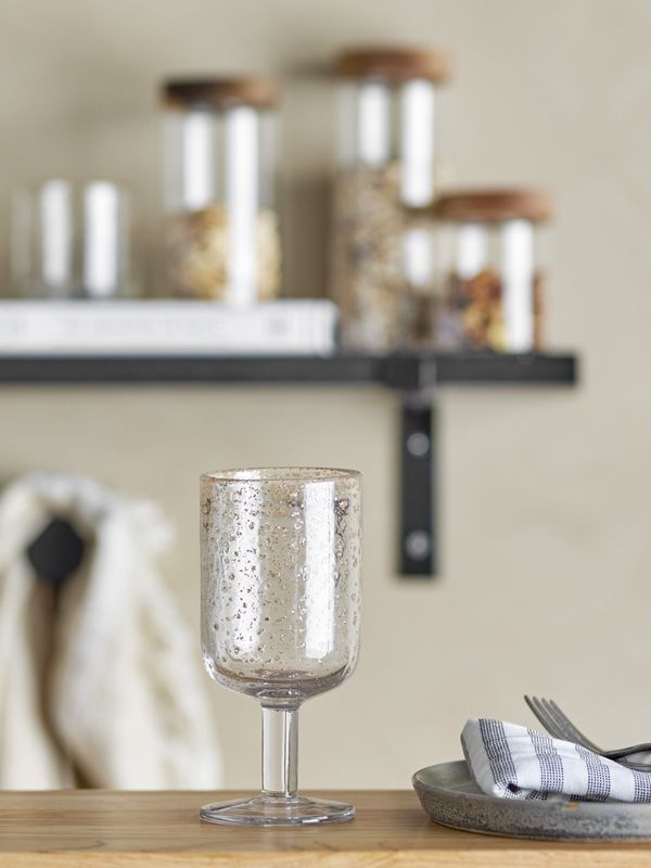 Bloomingville Bubbles vinglas, Clear, Glas 38 cl 4-pack