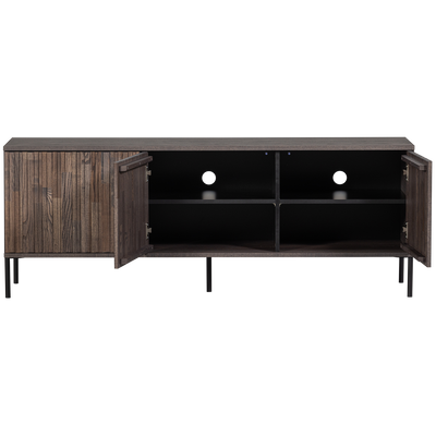 WOOOD New Gravure TV-bänk 150 cm i askfanér, espresso