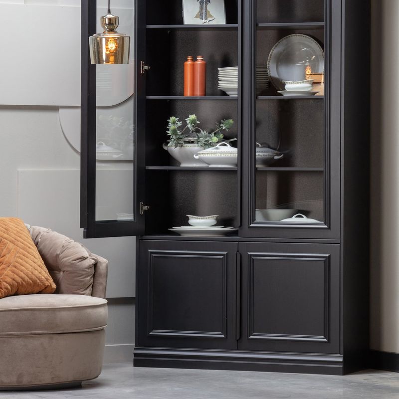 WOOOD Organize Vitrinskåp med Glasdörrar 44 cm Furu Matt [FSC]