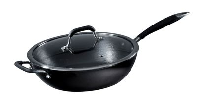 Ronneby Bruk Lättviktsgjutjärn Traktörpanna/Djup Stekpanna 28 cm