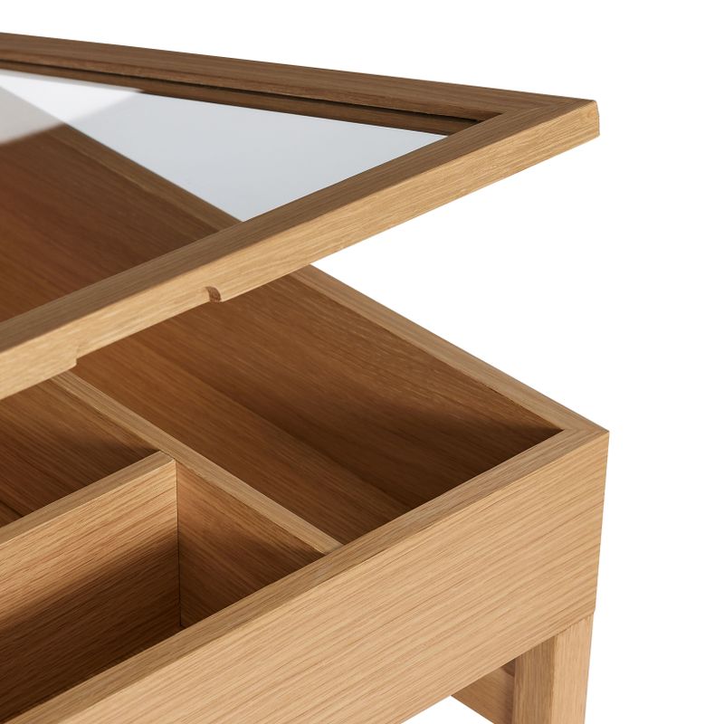 Hübsch Glitz Soffbord Nature 60x60xh45cm