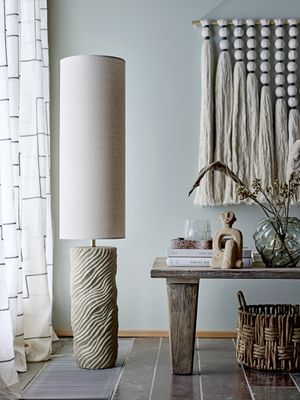 Bloomingville Payah Golvlampa, Natur, Stengods, Ø24xH110 cm