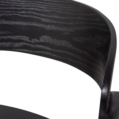 WOOOD CRAS Matstol i Svart Essensfineer 2 st