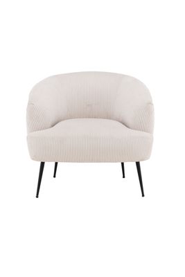 Venture Home Derry Fåtölj i Beige Sammet