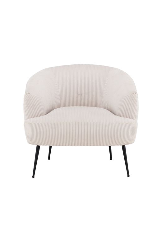 Venture Home Derry Fåtölj i Beige Sammet