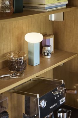 Hübsch Low Bärbar Lampa Blå