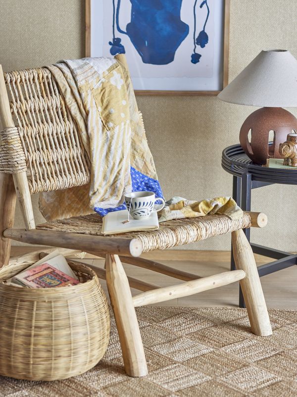 Bloomingville Ruthy Fåtölj, Natur, Teak, L57xH84xW81 cm