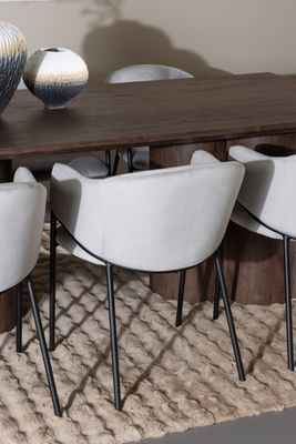 Venture Home Olivia Matbord med Evelina Matstol