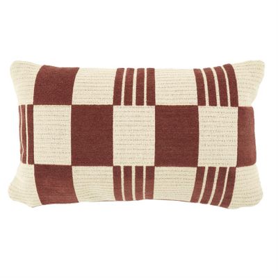 By Boo Prydnadskudde Twist 35x55 cm - Burgundy Röd