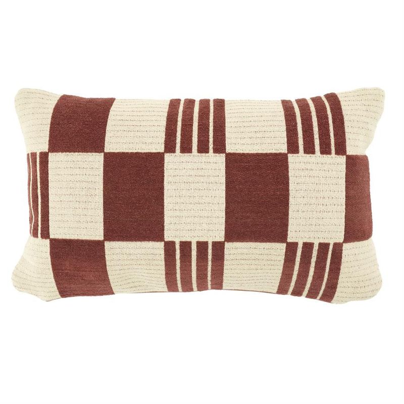 By Boo Prydnadskudde Twist 35x55 cm - Burgundy Röd