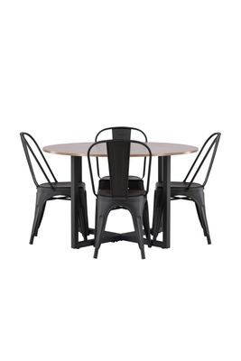 Venture Home Matgrupp Durango med 4st Tempe matstolar