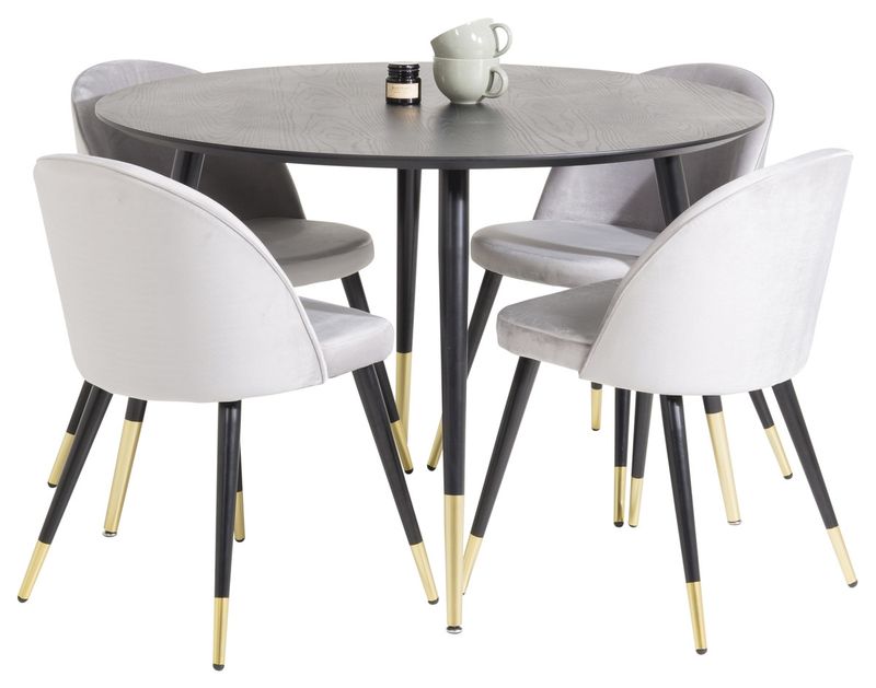 Venture Home Matgrupp Dipp med stolarna Velvet