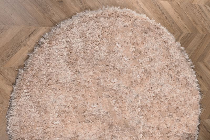 Venture Home Natta Rund Champagnefärgad Matta