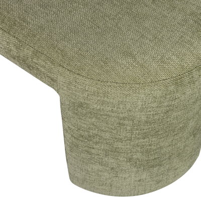 WOOOD JACOB Klädd Bänk Olivgrön