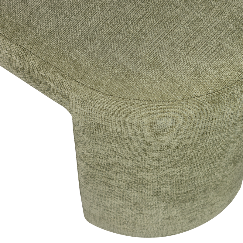 WOOOD JACOB Klädd Bänk Olivgrön