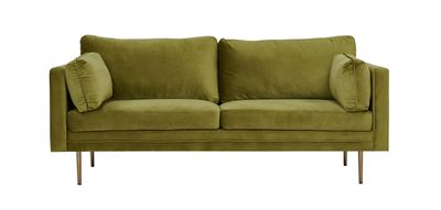 Venture Home Boom 3-Sits Soffa i Grön Sammet