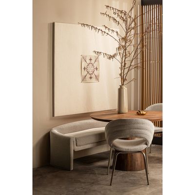 WOOOD Limit Rund Matbord i Mangoträ med Valnötsfinish Ø130 cm