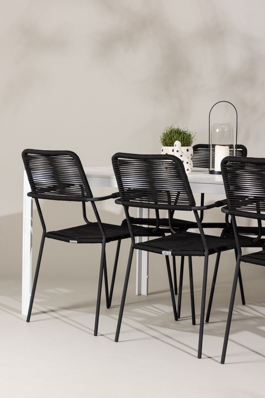 Venture Home Break Rektangulär Matgrupp med Lindos Stolar