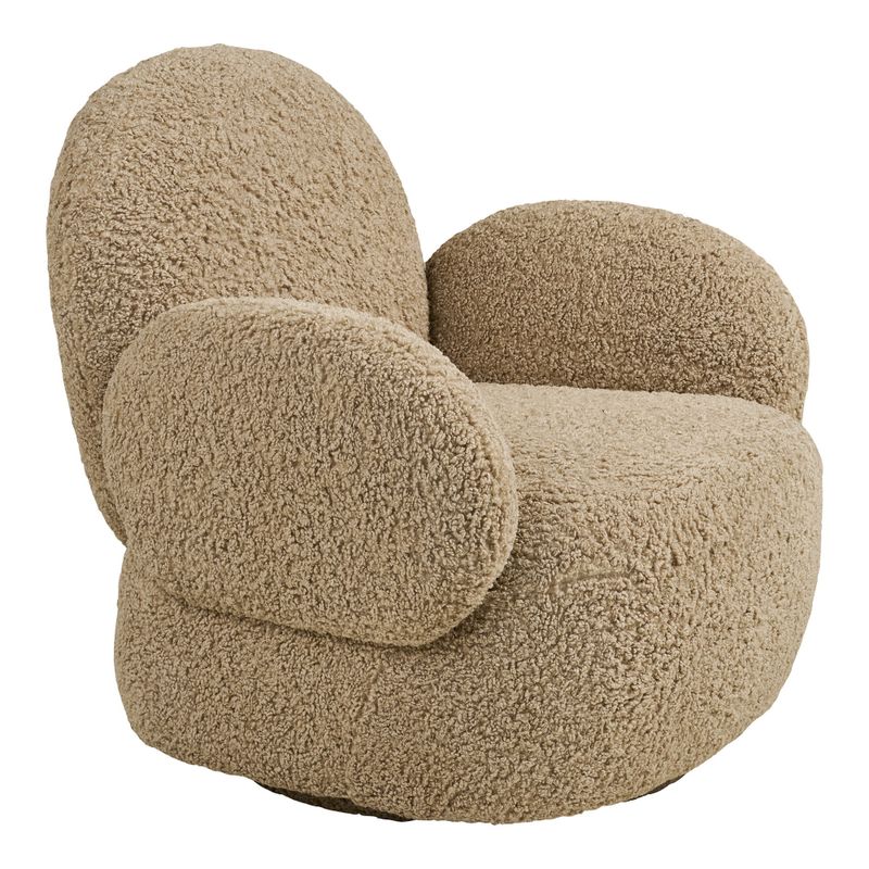 House Nordic Messina Svängbar Loungestol Ljusbrun