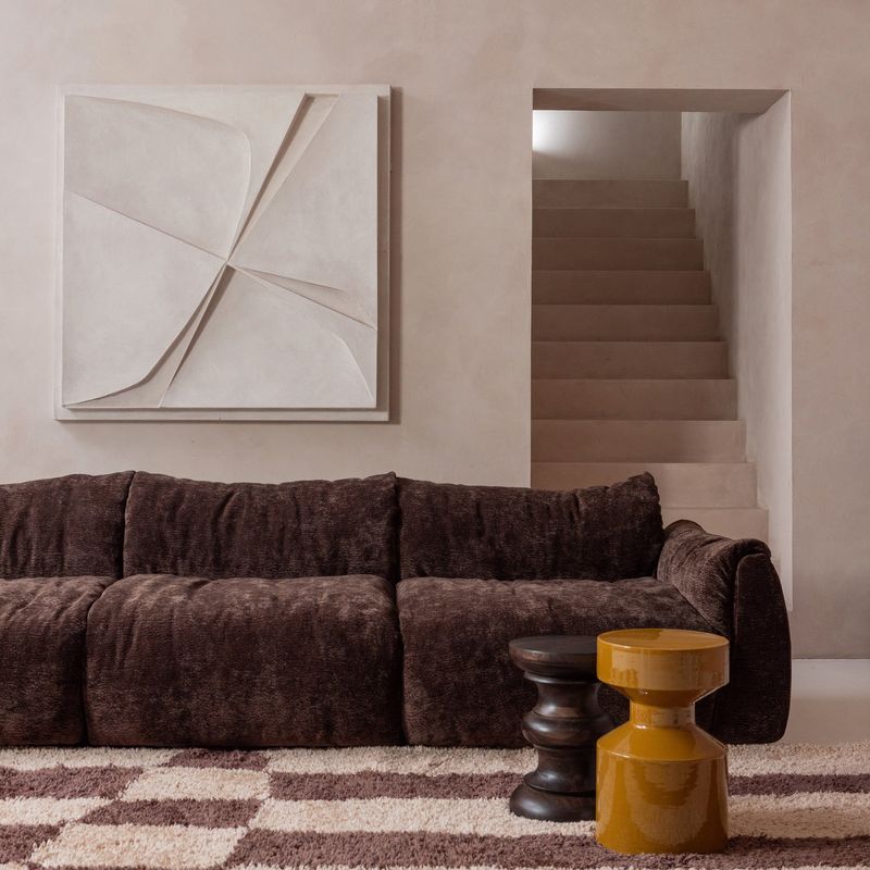 WOOOD Jonah Sidobord Mangoträ Mörkbrun 42x30 cm