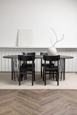 Venture Home Matbordet Stone Oval med Stolar Montros