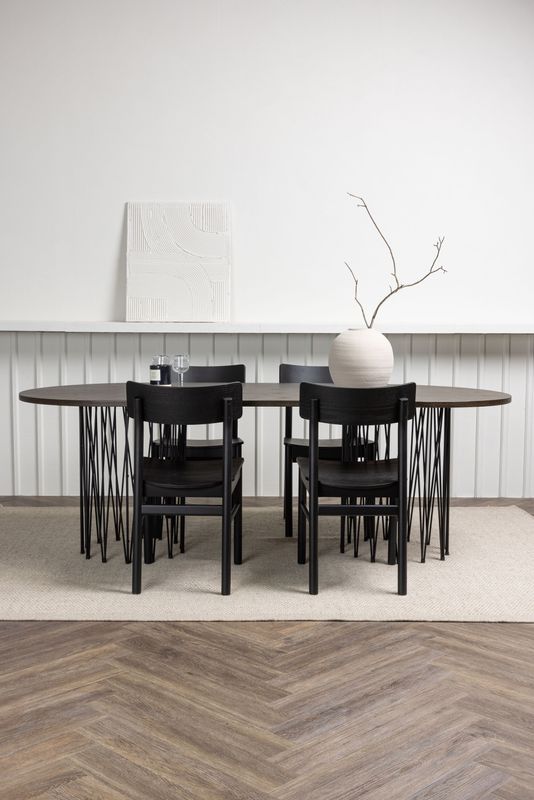 Venture Home Matbordet Stone Oval med Stolar Montros